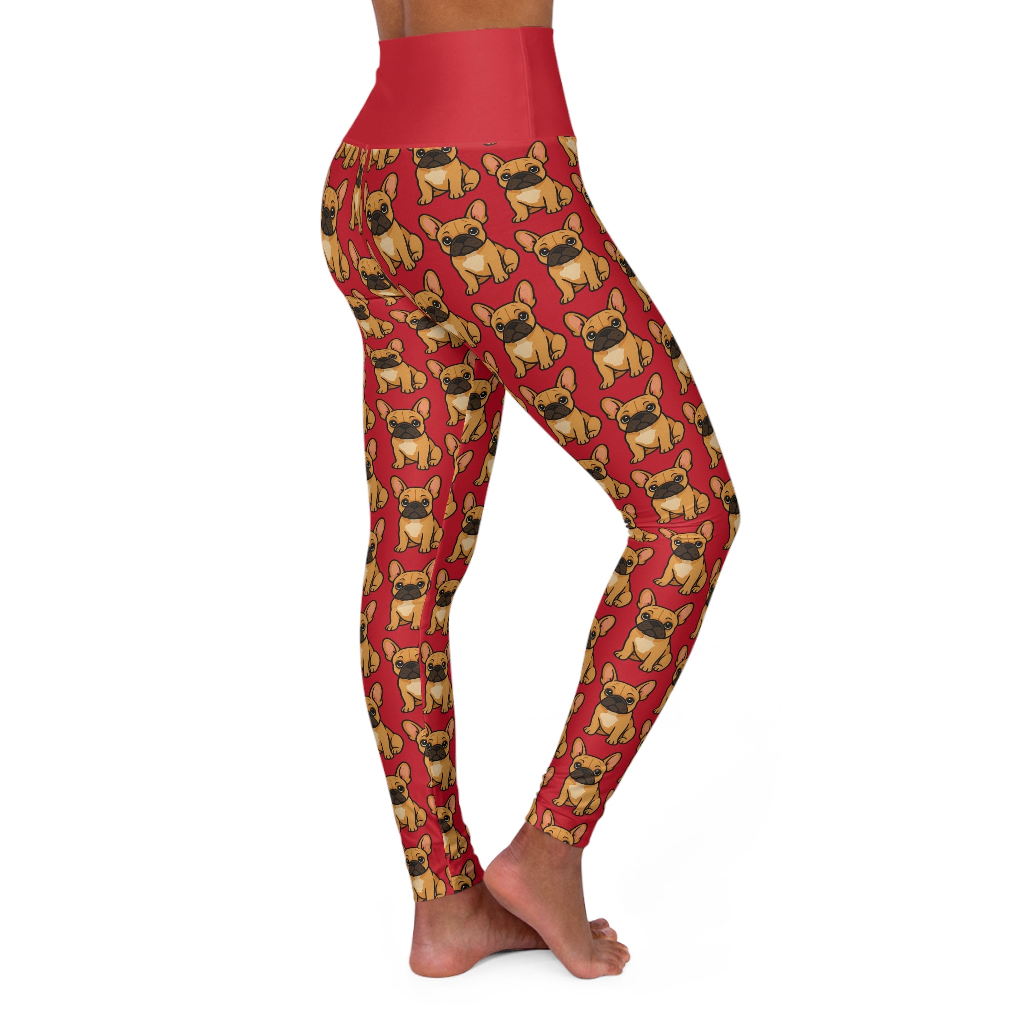 French Bulldog High-Waist Yoga Leggings