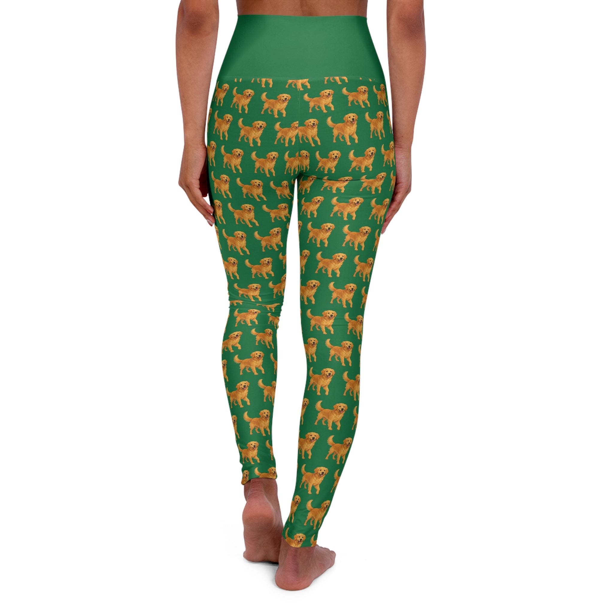 Golden Lab High-Waisted Yoga Leggings