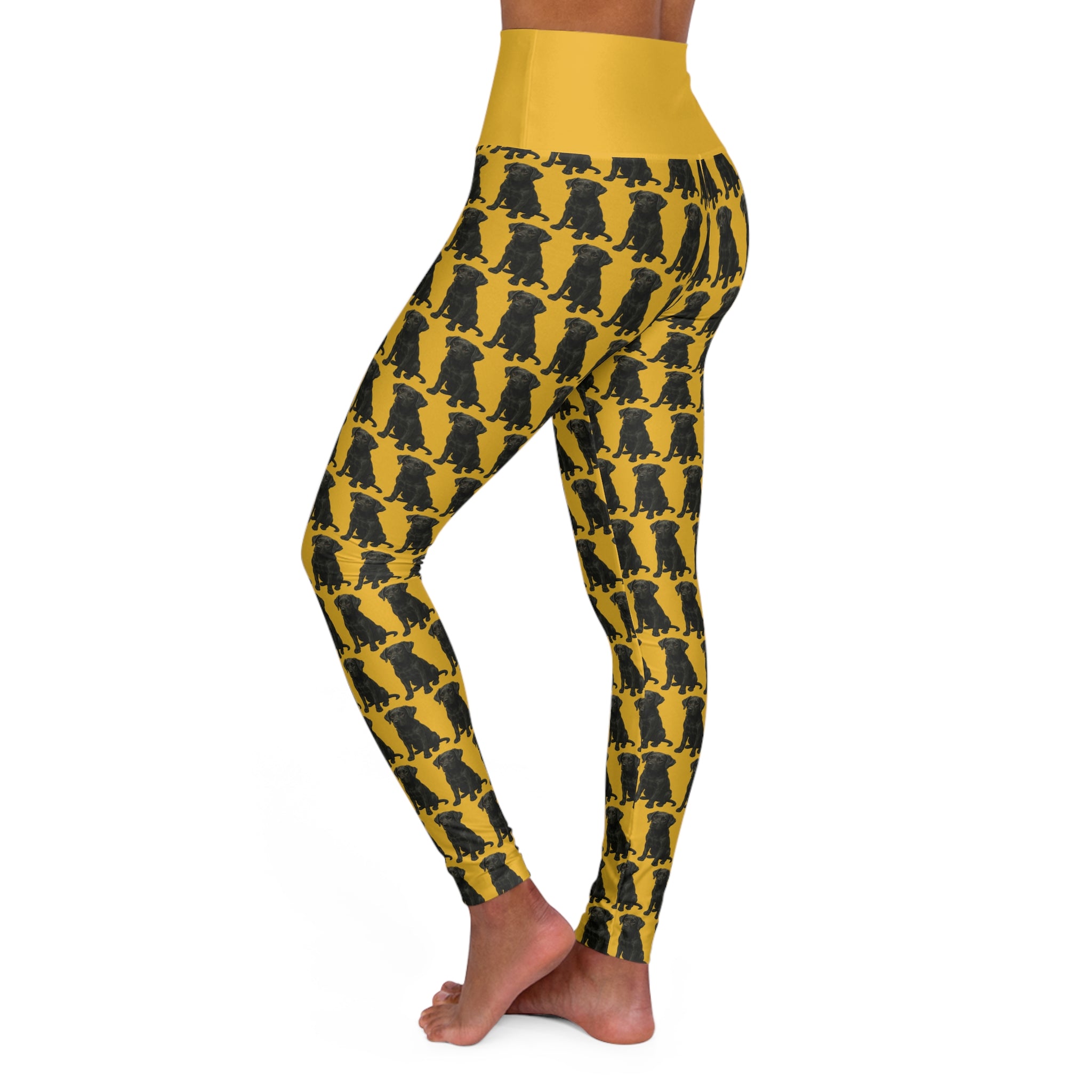 Black Lab High-Waisted Yoga Leggings
