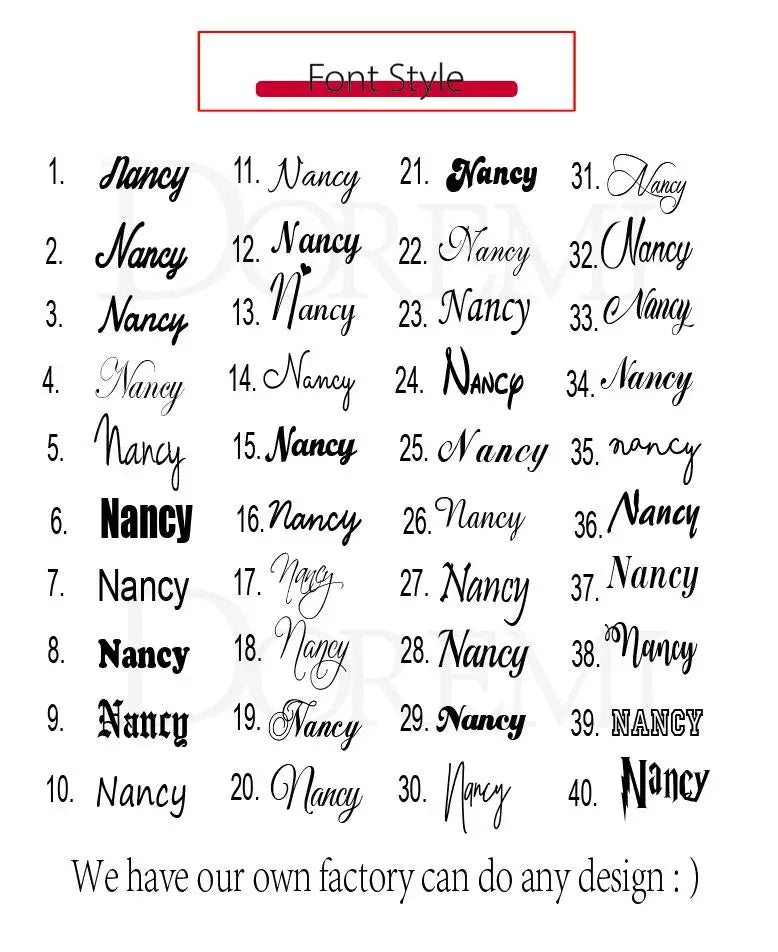 Custom Jewelry Name Pendant Necklace