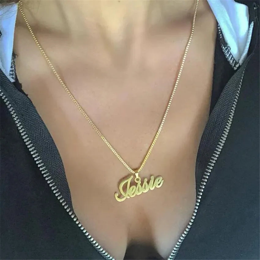 Custom Jewelry Name Pendant Necklace