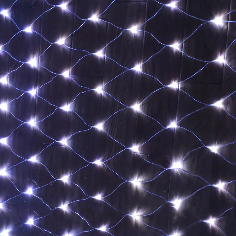 Room Decor Curtain LED Net Mesh Fairy Lights String EU/US Plug Christmas Wedding Garland for Bedroom Garden Wall outdoor