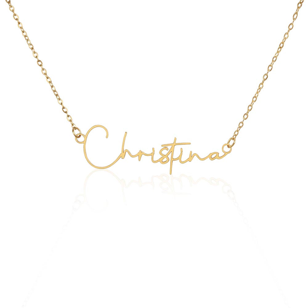 Custom Name Necklace In Signature Style