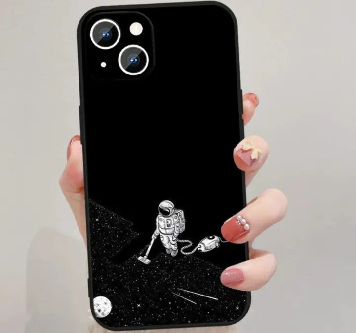 Astronaut Starry Moon Phone Case